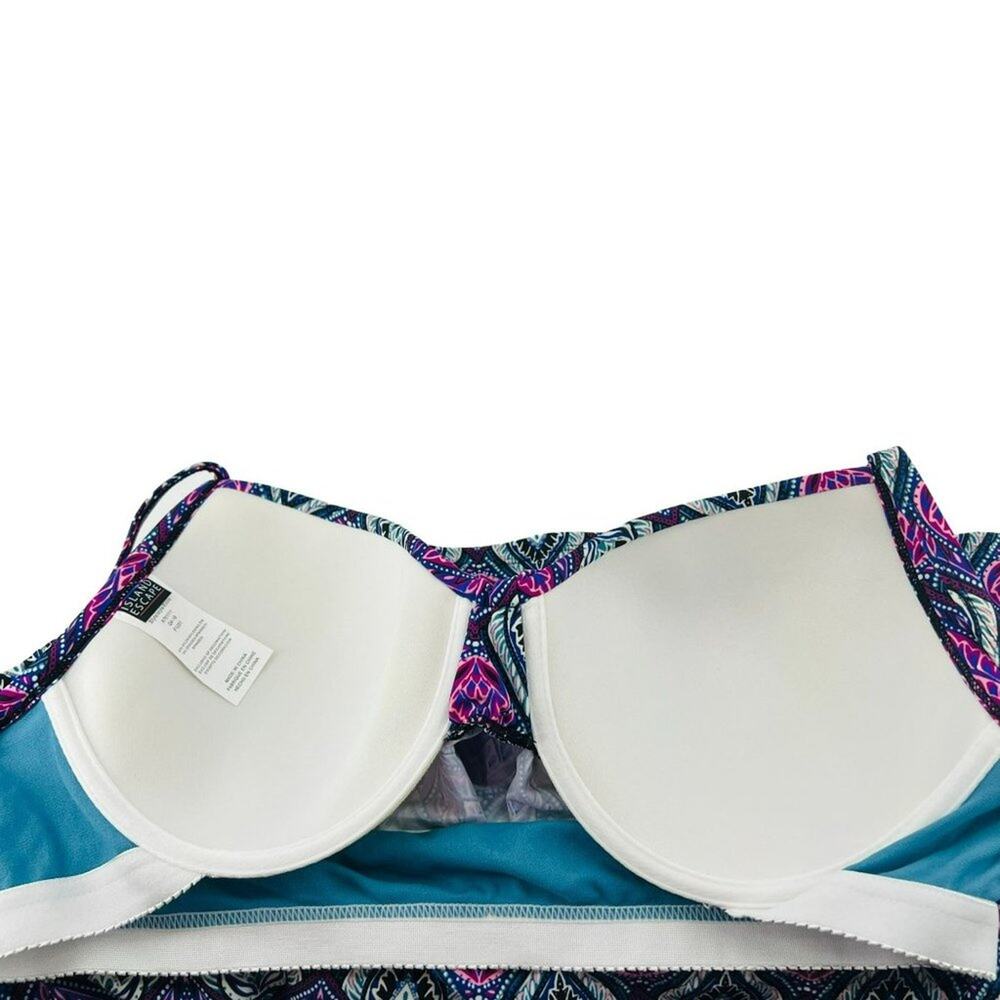 Island Escape Heaven Sent Scorpio Tankini Top Womens Swim Size 16 - Picture 6 of 10